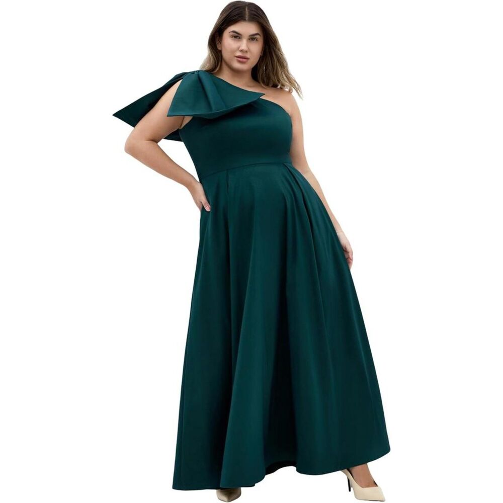 Brand New City Chic Crawford Green Plus Size Maxi Cocktail Dress – Size S